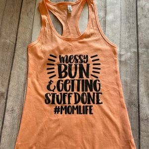 Messy bun athletic tank nwot